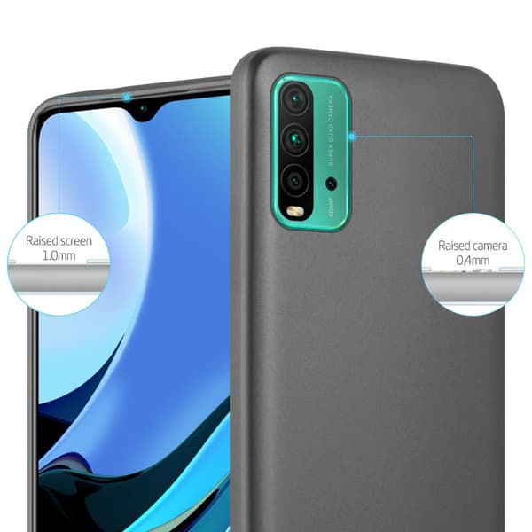 Deksel til Xiaomi RedMi 9T / POCO M3 Beskyttelsesdeksel laget av fleksibelt TPU-silikon