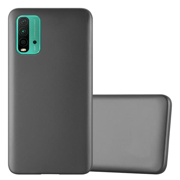 Deksel til Xiaomi RedMi 9T / POCO M3 Beskyttelsesdeksel laget av fleksibelt TPU-silikon METALLISK GRÅ