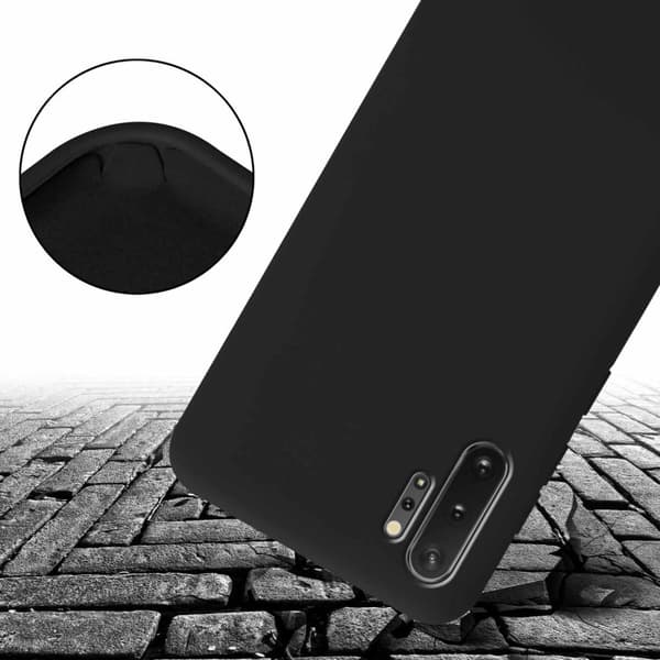 Deksel med Kedja for Samsung Galaxy NOTE 10 PLUS Silikonbeskyttelsesetui med lengdejusterbar ledningsstropp