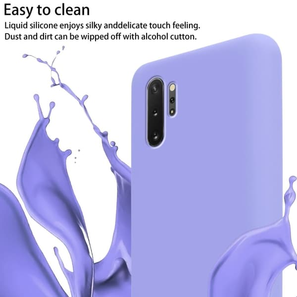 Deksel med Kedja for Samsung Galaxy NOTE 10 PLUS Silikonbeskyttelsesetui med lengdejusterbar ledningsstropp