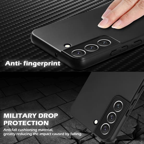 Samsung Galaxy S22 PLUS Suojakuori Hard Case Suojakotelo metallin näköinen suojus naarmuja ja iskuja vastaan
