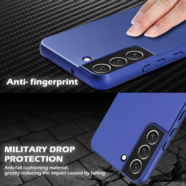 Samsung Galaxy S22 PLUS Suojakuori Hard Case Suojakotelo metallin näköinen suojus naarmuja ja iskuja vastaan