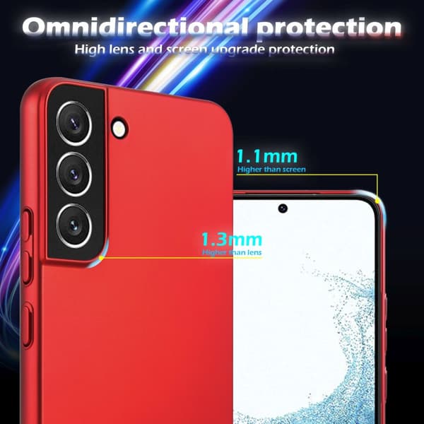 Samsung Galaxy S22 PLUS Suojakuori Hard Case Suojakotelo metallin näköinen suojus naarmuja ja iskuja vastaan
