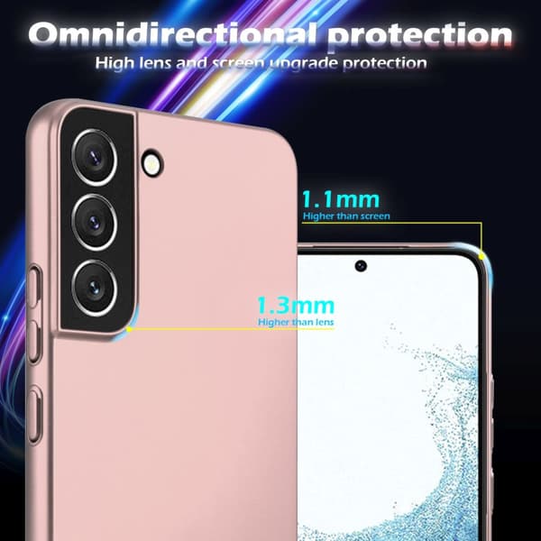 Hårt Samsung Galaxy S22 PLUS Fodral Skal Fodral Mobilskydd Hard Case Skyddsomslag i metalloptik mot repor och stötar