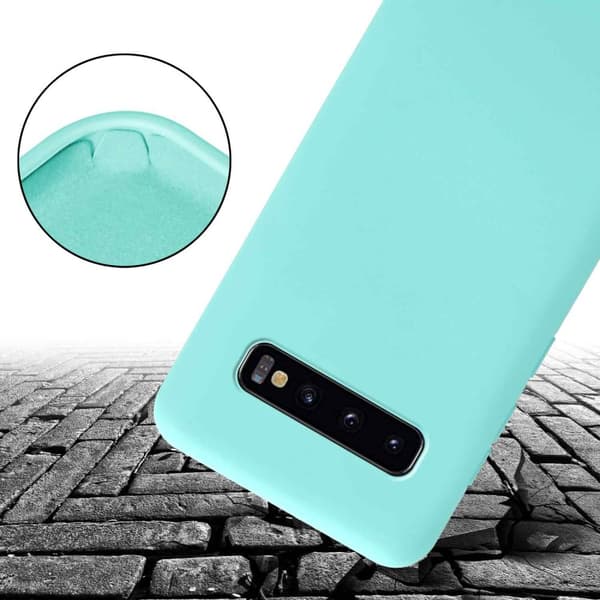 Deksel med Kedja for Samsung Galaxy S10 PLUS Silikonbeskyttelsesetui med lengdejusterbar ledningsstropp