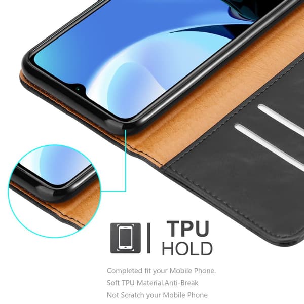 Deksel til Xiaomi RedMi 9T / POCO M3 Lommebokdeksel med magnetisk lukking, stativfunksjon og kortlomme