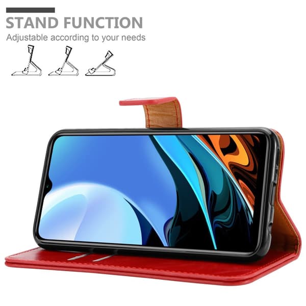 Xiaomi RedMi 9T / POCO M3 Suojakotelo Suojakuori Lompakkokotelo Matkapuhelinkotelo jossa magneettisuljenta, jalusta-toiminto ja korttitasku