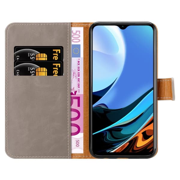 Deksel til Xiaomi RedMi 9T / POCO M3 Lommebokdeksel med magnetisk lukking, stativfunksjon og kortlomme