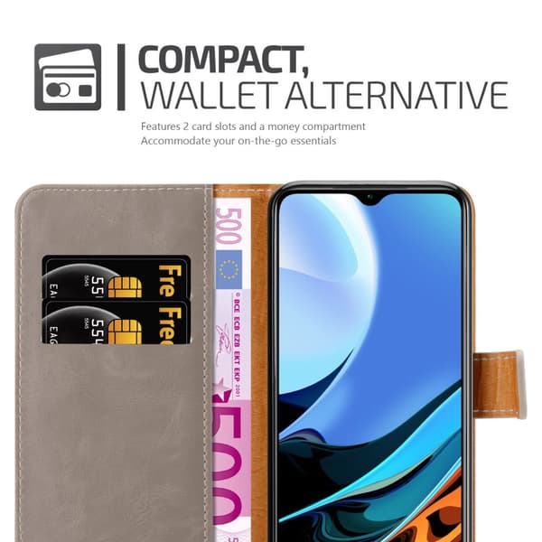 Xiaomi RedMi 9T / POCO M3 Suojakotelo Suojakuori Lompakkokotelo Matkapuhelinkotelo jossa magneettisuljenta, jalusta-toiminto ja korttitasku