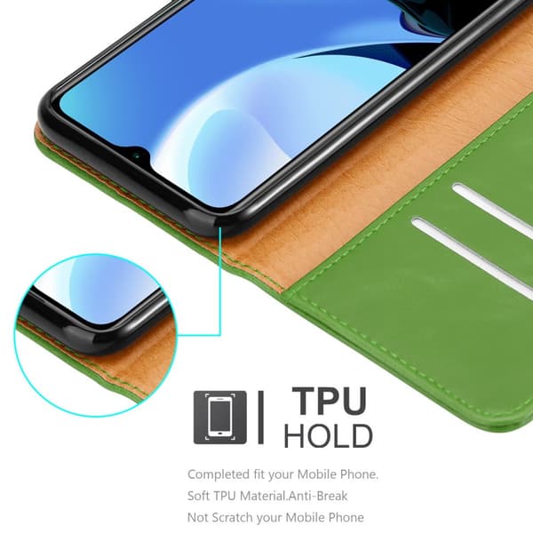 Deksel til Xiaomi RedMi 9T / POCO M3 Lommebokdeksel med magnetisk lukking, stativfunksjon og kortlomme