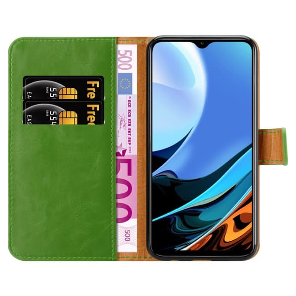 Deksel til Xiaomi RedMi 9T / POCO M3 Lommebokdeksel med magnetisk lukking, stativfunksjon og kortlomme