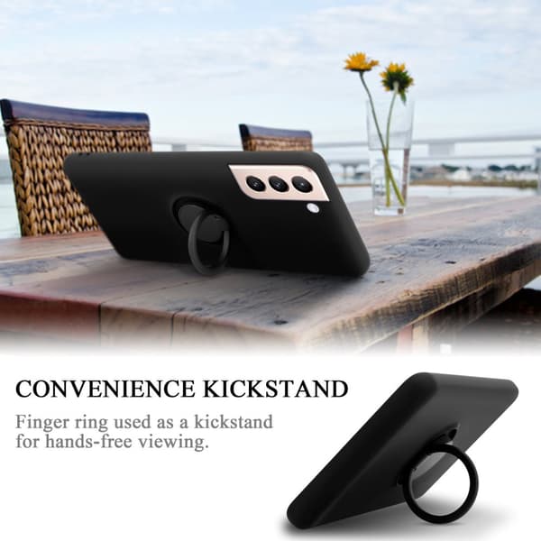 Samsung Galaxy S22 PLUS Skal Fodral Mobilskydd av flexibelt TPU-silikon med ring Skyddsfodral Case Cover