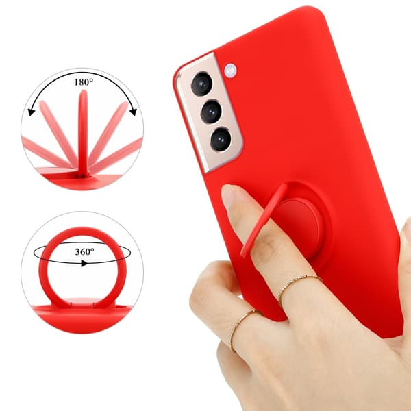 Samsung Galaxy S22 PLUS Skal Fodral Mobilskydd av flexibelt TPU-silikon med ring Skyddsfodral Case Cover