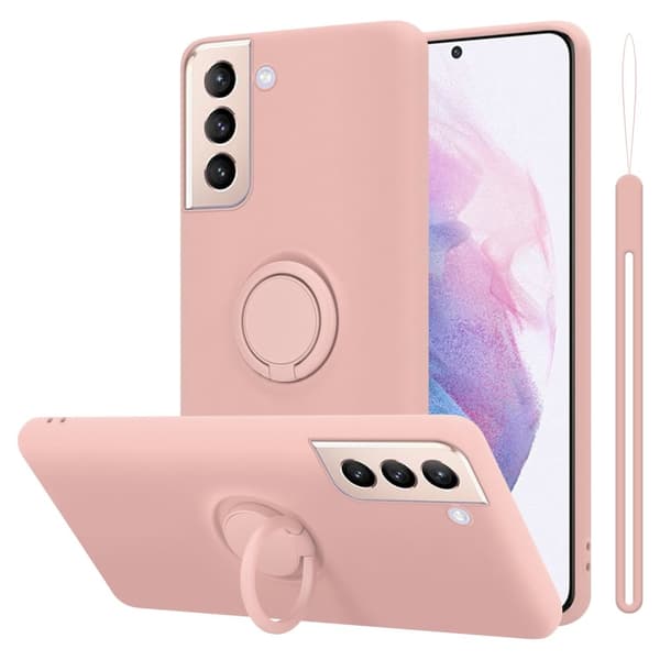 Silikondeksel til Samsung Galaxy S22 PLUS Deksel av fleksibelt TPU-silikon LIQUID ROSA