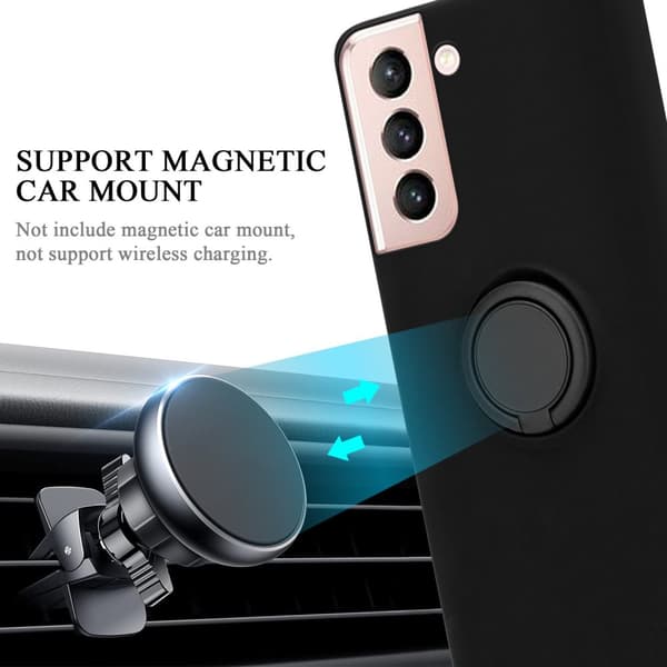 Samsung Galaxy S22 Skal Fodral Mobilskydd av flexibelt TPU-silikon med ring Skyddsfodral Case Cover