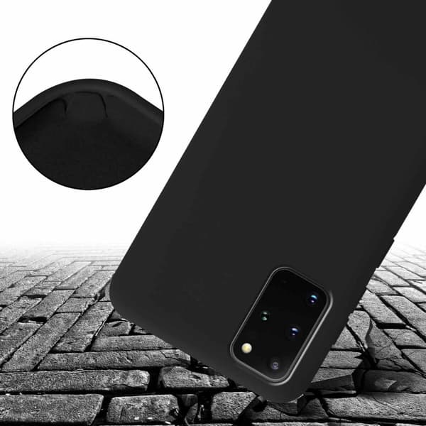 Deksel med Kedja for Samsung Galaxy S20 PLUS Silikonbeskyttelsesetui med lengdejusterbar ledningsstropp