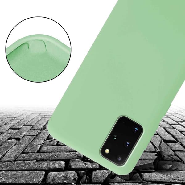 Deksel med Kedja for Samsung Galaxy S20 PLUS Silikonbeskyttelsesetui med lengdejusterbar ledningsstropp