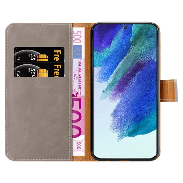 Samsung Galaxy S22 Plånboksfodral Skal Mobilskyddmed magnetisk stängning, ståfunktion och kortficka