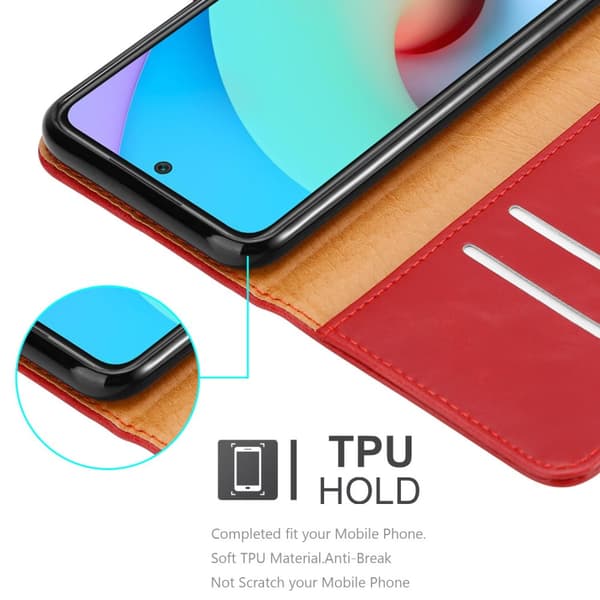 Xiaomi RedMi 10 Suojakotelo Suojakuori Lompakkokotelo Matkapuhelinkotelo jossa magneettisuljenta, jalusta-toiminto ja korttitasku