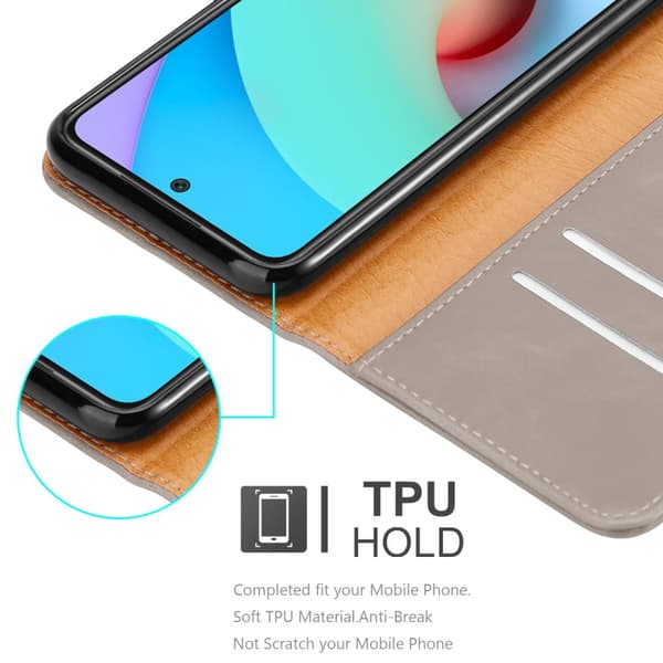 Xiaomi RedMi 10 Suojakotelo Suojakuori Lompakkokotelo Matkapuhelinkotelo jossa magneettisuljenta, jalusta-toiminto ja korttitasku