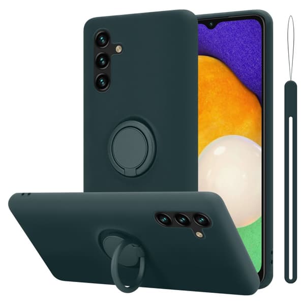 Samsung Galaxy A13 5G Suojakotelo Suojakuori joustavasta TPU-silikonista jossa on rengas