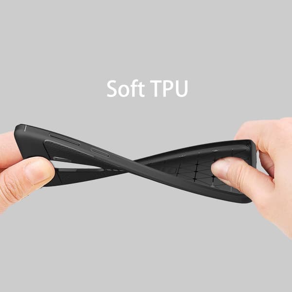 Samsung Galaxy S9 PLUS Skal Fodral Mobilskydd av flexibelt TPU-silikon med ädel läderimitation