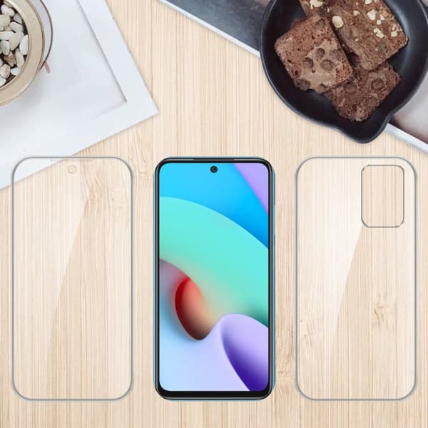 Xiaomi RedMi 10 Suojakuori Suojakotelo 360° ympäryssuojaus näytönsuojuksen kanssa