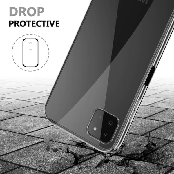 Samsung Galaxy A22 5G Fodral Skal 360° Helkroppsskydd Skal på fram och baksidan, skydd runt om med mobilskydd för displayen