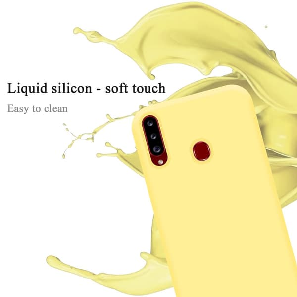 Samsung Galaxy A20s Cover Etui Case (Gul)