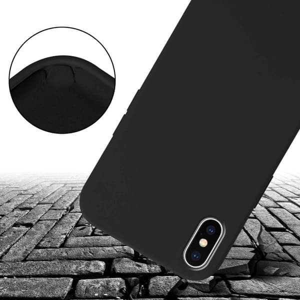 Deksel med Kedja for iPhone XS MAX Silikonbeskyttelsesetui med lengdejusterbar ledningsstropp