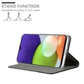 Miniatyrbild 3 av 9: Samsung Galaxy A22 4G / M22 / M32 4G Skal Plånboksfodral med magnetisk stängning, ståfunktion och kortficka