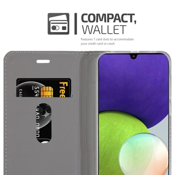 Samsung Galaxy A22 4G / M22 / M32 4G Skal Plånboksfodral med magnetisk stängning, ståfunktion och kortficka