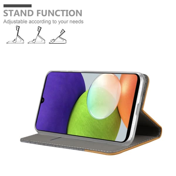 Samsung Galaxy A22 4G / M22 / M32 4G Skal Plånboksfodral med magnetisk stängning, ståfunktion och kortficka