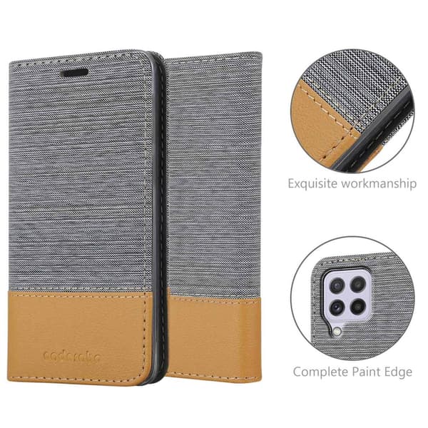 Samsung Galaxy A22 4G / M22 / M32 4G Skal Plånboksfodral med magnetisk stängning, ståfunktion och kortficka
