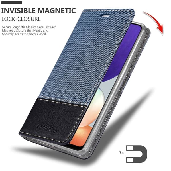 Samsung Galaxy A22 4G / M22 / M32 4G Skal Plånboksfodral med magnetisk stängning, ståfunktion och kortficka