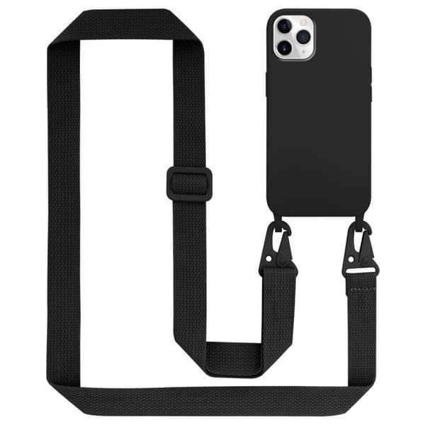 Mobiltelefonkedja för iPhone 11 PRO MAX Fodral Skal Skyddsfodral Skyddande silikonhölje med längdjusterbart band