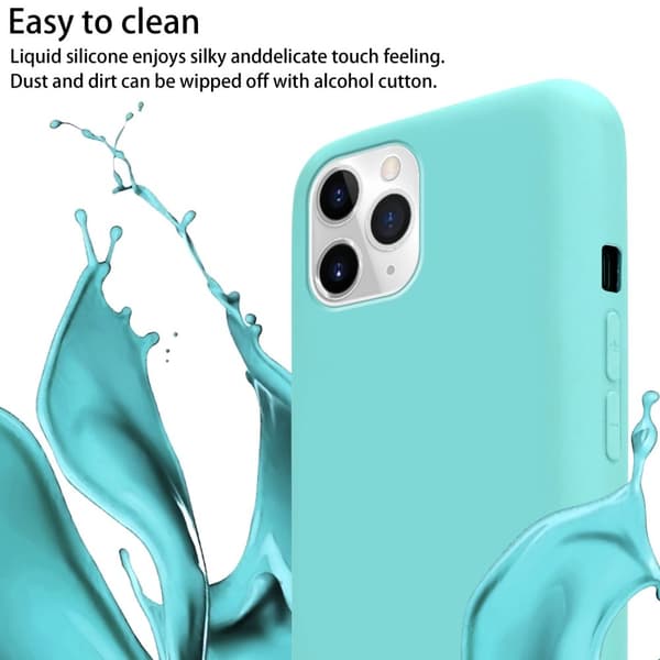Deksel med Kedja for iPhone 11 PRO MAX Silikonbeskyttelsesetui med lengdejusterbar ledningsstropp