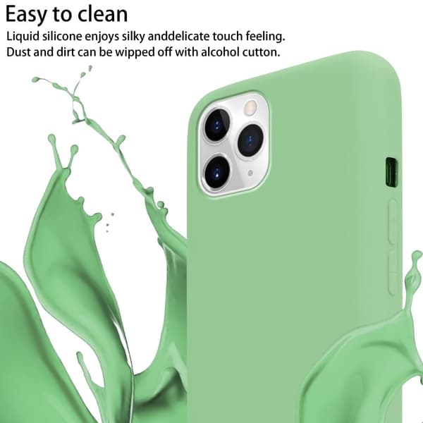 Deksel med Kedja for iPhone 11 PRO MAX Silikonbeskyttelsesetui med lengdejusterbar ledningsstropp