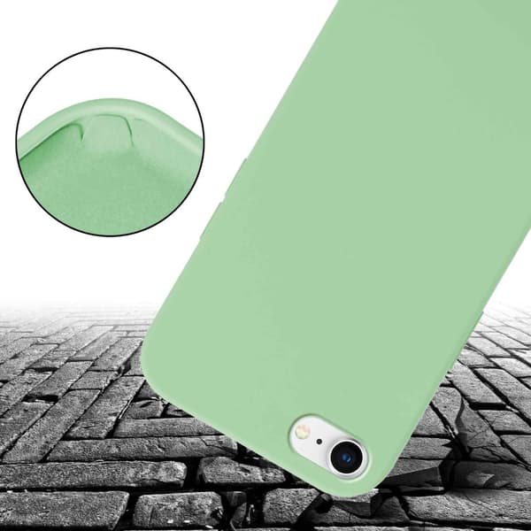 Deksel med Kedja for iPhone 7 / 7S / 8 / SE 2020 Silikonbeskyttelsesetui med lengdejusterbar ledningsstropp