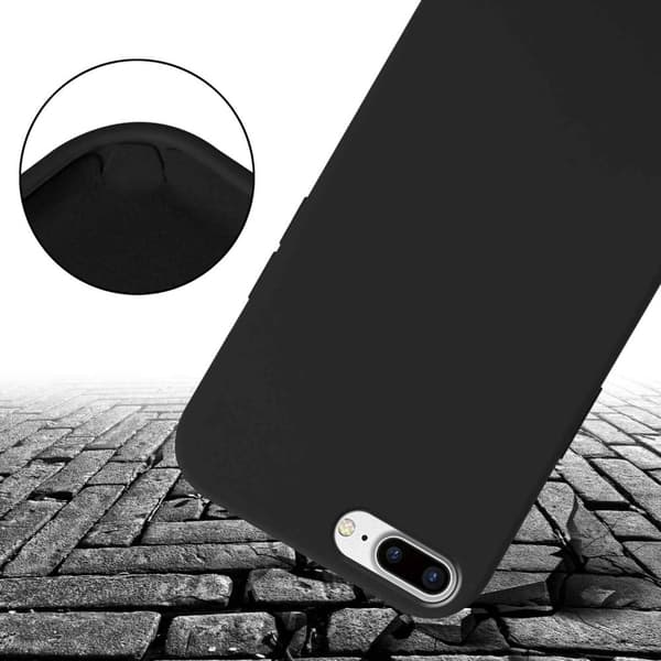 Deksel med Kedja for iPhone 7 PLUS / 7S PLUS / 8 PLUS Silikonbeskyttelsesetui med lengdejusterbar ledningsstropp