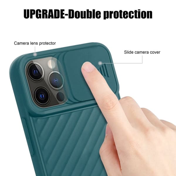 iPhone 12 PRO MAX Skal Fodral av flexibel TPU-silikon och med kameraskydd Mobilskydd Case Cover