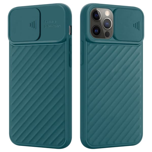 iPhone 12 PRO MAX Skal Fodral av flexibel TPU-silikon och med kameraskydd Mobilskydd Case Cover