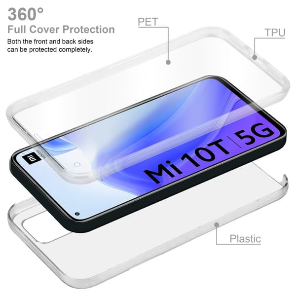 Xiaomi Mi 10T / Mi 10T PRO Suojakuori Suojakotelo 360° ympäryssuojaus näytönsuojuksen kanssa