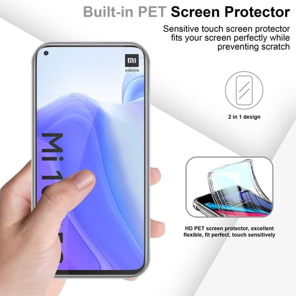 Xiaomi Mi 10T / Mi 10T PRO Suojakuori Suojakotelo 360° ympäryssuojaus näytönsuojuksen kanssa
