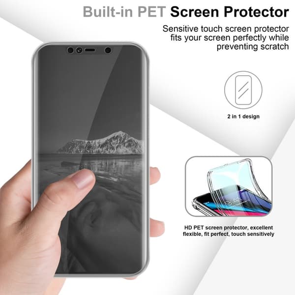 Deksel til Huawei MATE 20 PRO 360° helkroppsbeskyttelse Silikondeksel foran og bak, allroundbeskyttelse med skjermbeskyttelse