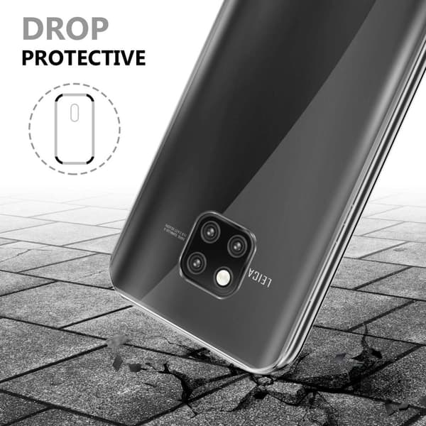 Deksel til Huawei MATE 20 PRO 360° helkroppsbeskyttelse Silikondeksel foran og bak, allroundbeskyttelse med skjermbeskyttelse