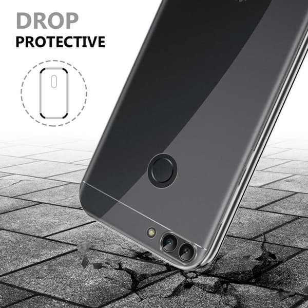 Huawei P SMART 2018 / Enjoy 7S Fodral Skal 360° Helkroppsskydd Skal på fram och baksidan, skydd runt om med mobilskydd för displayen