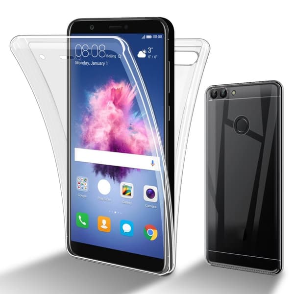 Huawei P SMART 2018 / Enjoy 7S Fodral Skal 360° Helkroppsskydd Skal på fram och baksidan, skydd runt om med mobilskydd för displayen