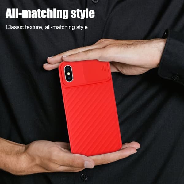 iPhone XS MAX Skal Fodral av flexibel TPU-silikon och med kameraskydd Mobilskydd Case Cover