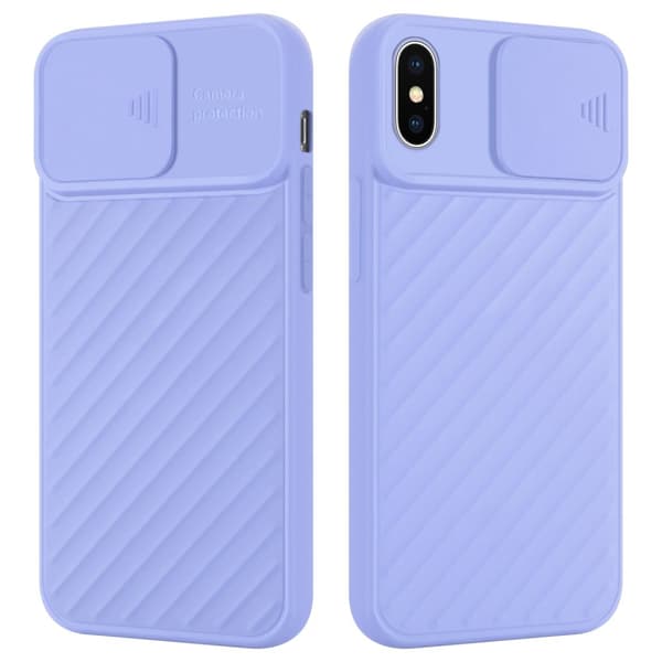 iPhone XS MAX Skal Fodral av flexibel TPU-silikon och med kameraskydd Mobilskydd Case Cover